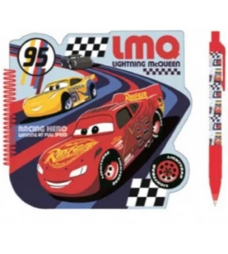 BLOCO NOTAS E CANETA CARS
